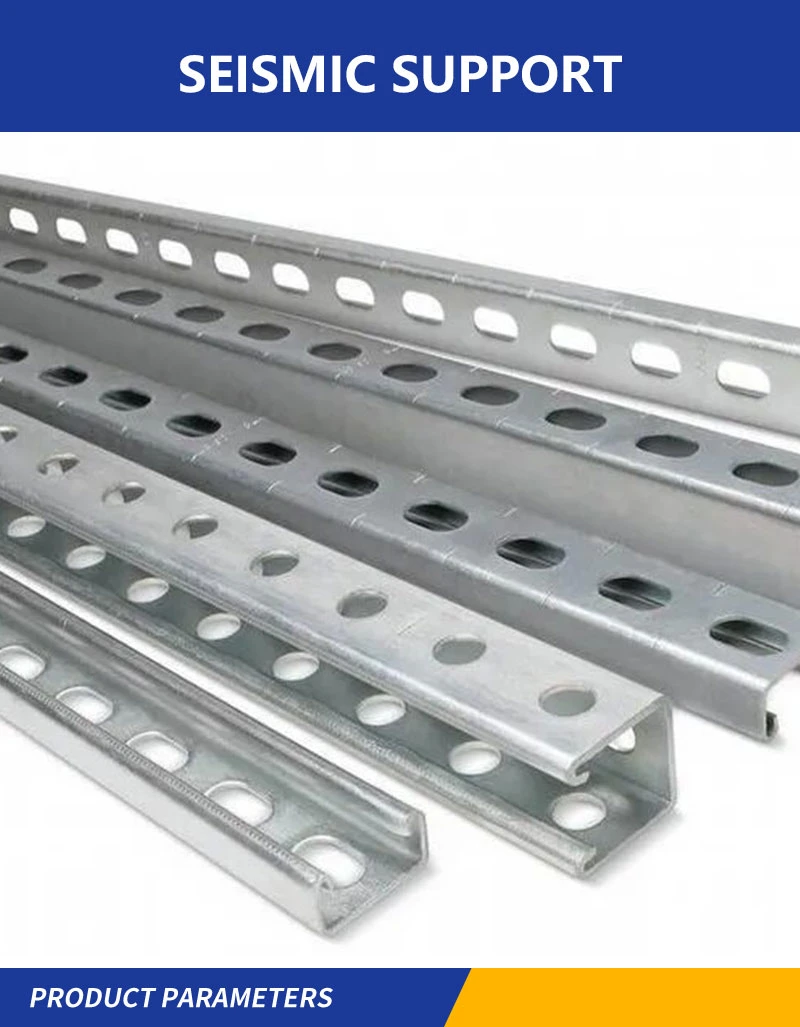 Steel Channel Earthquake Bracket Galvanized Pipe Seismic Supports