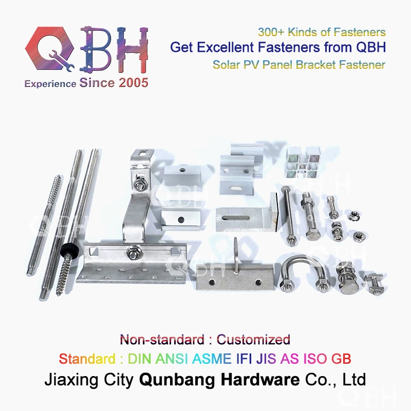 Qbh Customized Photovoltaic Solar Power Energy Panel Installation Support Part